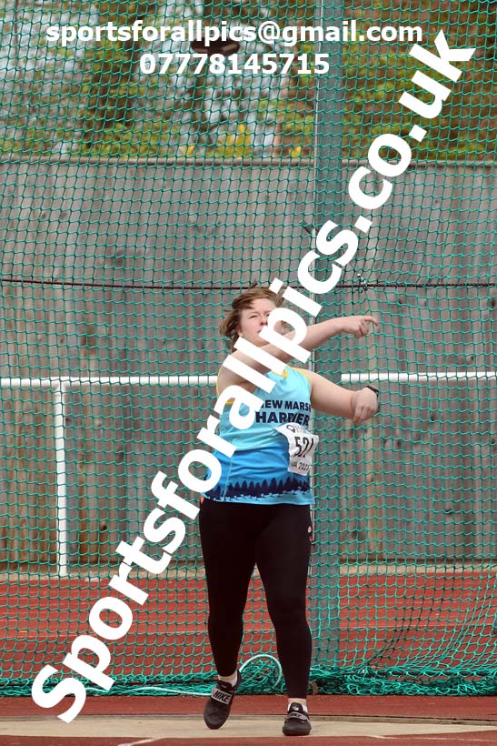 Discus, 2021 NECAA Middlesbrough Open Meting, Sunday, May 9th. Photo: David T. Hewitson/Sports for All Pics